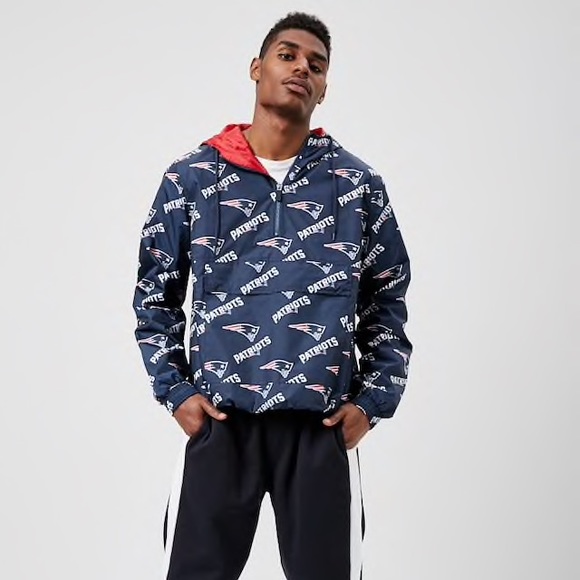 patriots pullover windbreaker